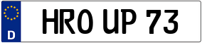 Truck License Plate